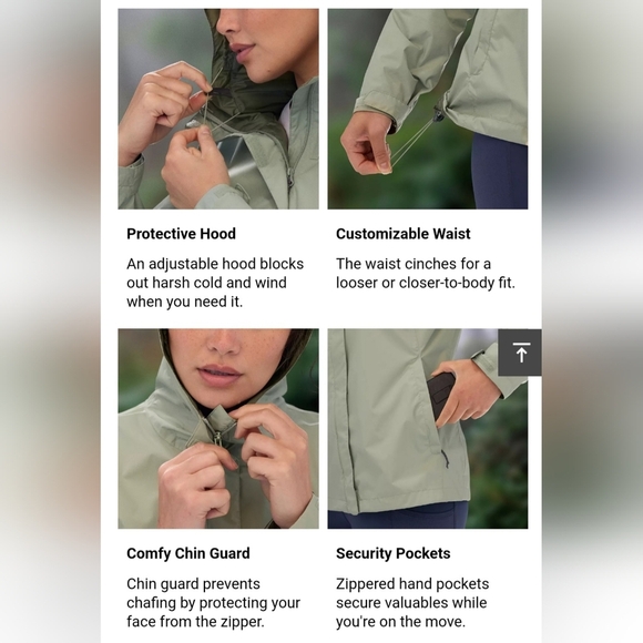 Columbia Arcadia II Lightweight Jacket green blue packable rain jacket size M - Picture 15 of 16